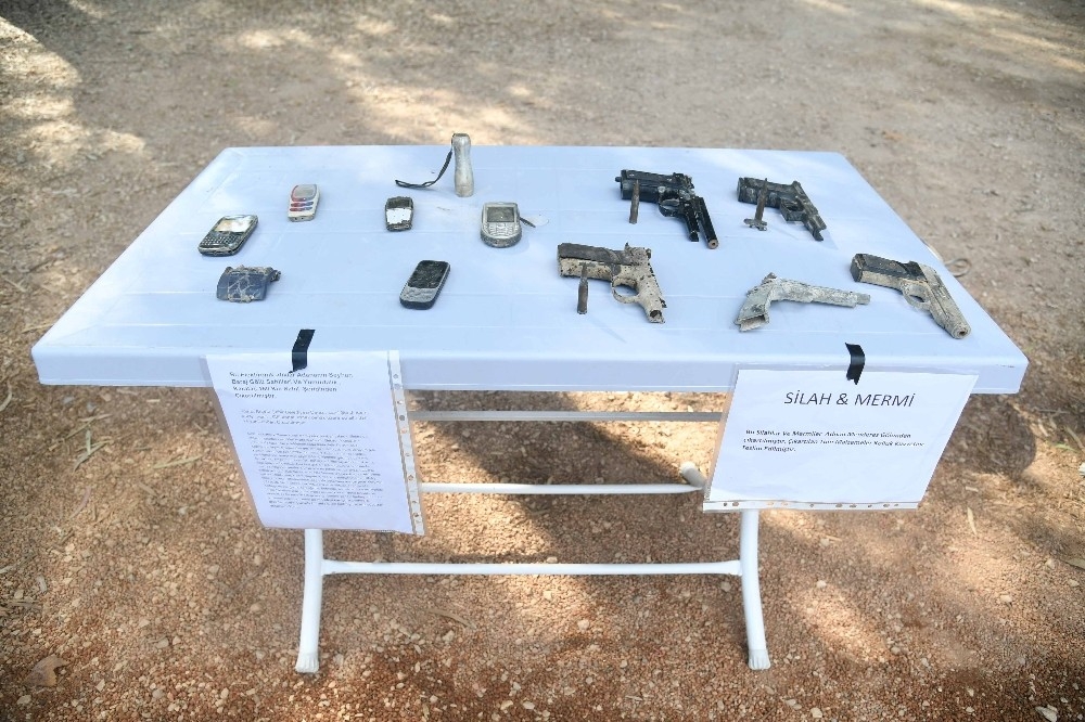 Gölden tabancalar çıktı