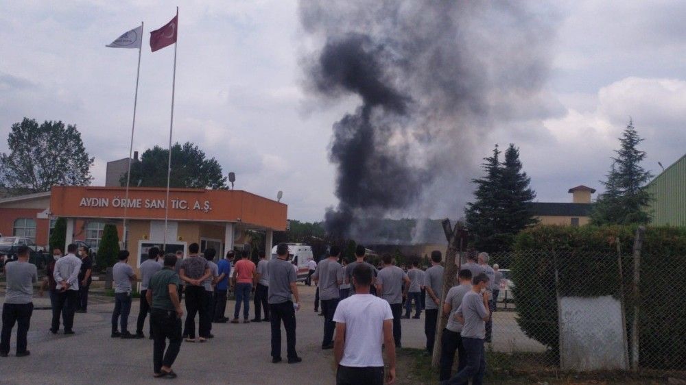 Sakarya'da fabrikanın kazan dairesinde patlama