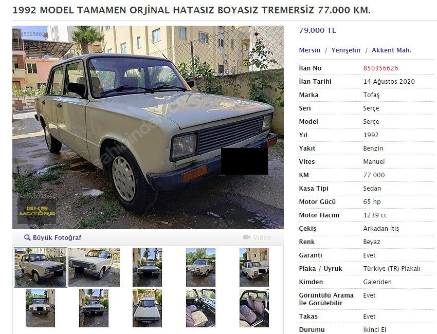 Yok artık: 20 yaşındaki ikinci el otomobillere bakın ne fiyat istiyorlar