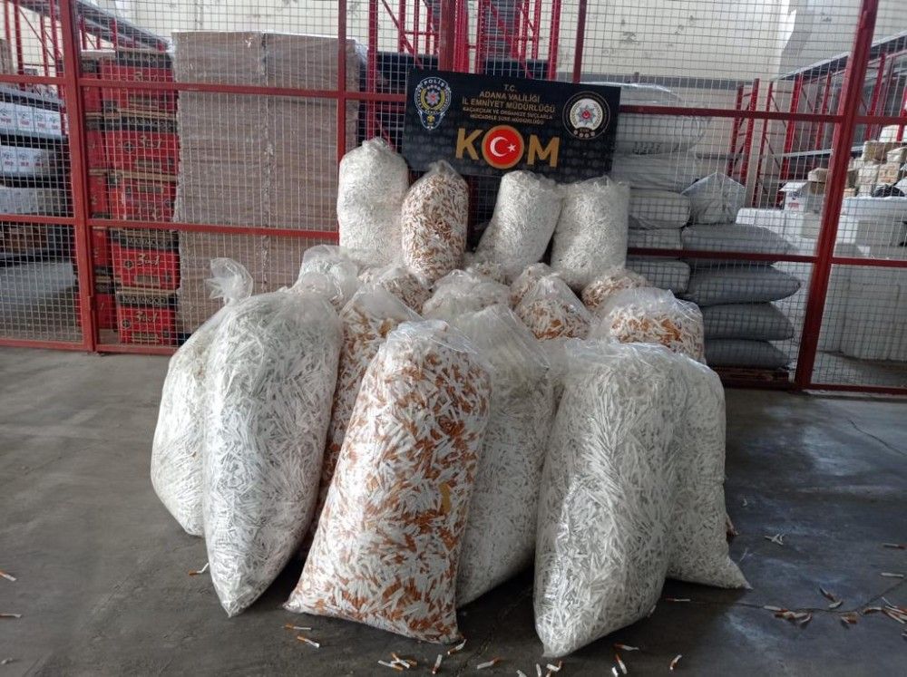 1 milyon kaçak makaron ele geçirildi