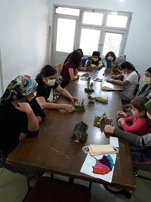 Çamelili kadınlar ev ekonomisine katkı sağlayacak