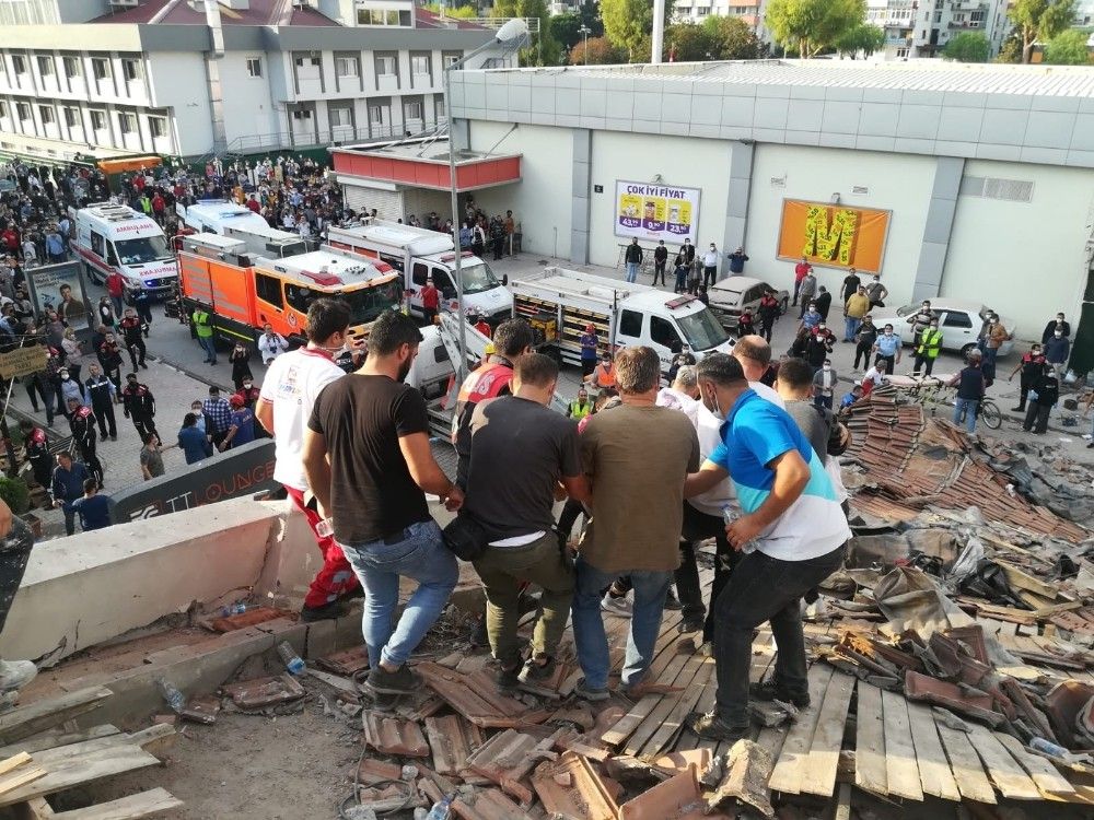 İzmir depreminde kurtarma çalışmaları sürüyor