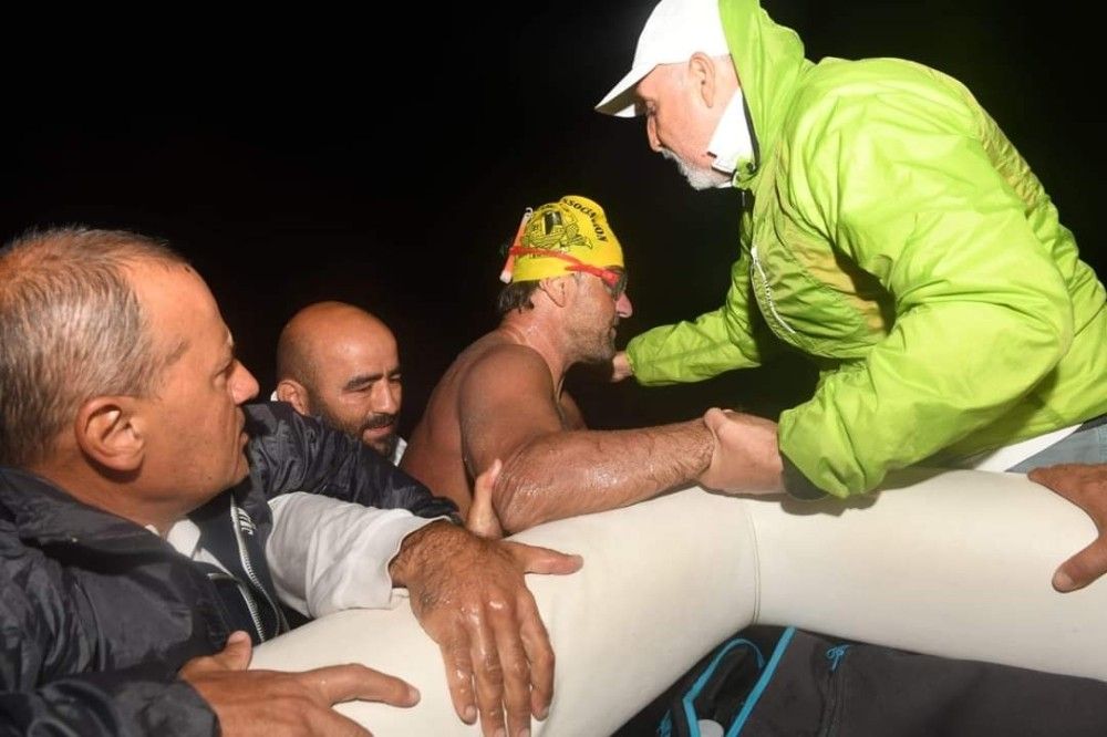 Milli yüzücünün KKTC yüzüşü yarım kaldı