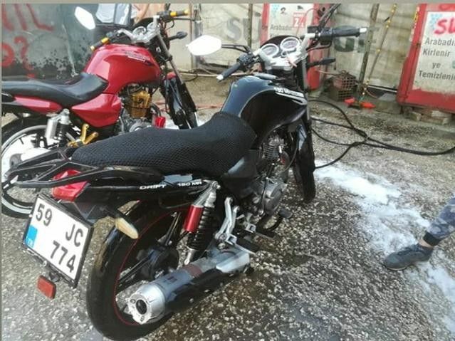 Motosikleti çalması 6 saniye sürdü