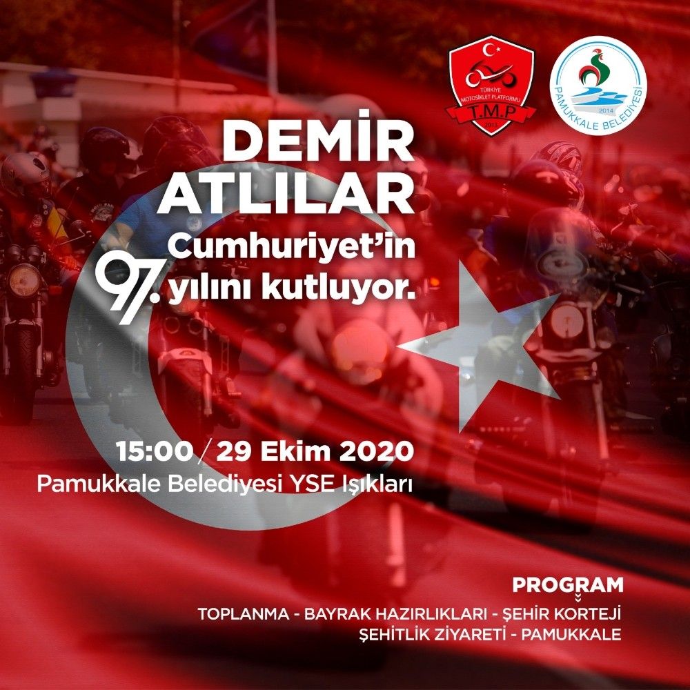 Pamukkale Belediyesi'nden 29 Ekim'e özel bir birinden çeşitli etkinlikler