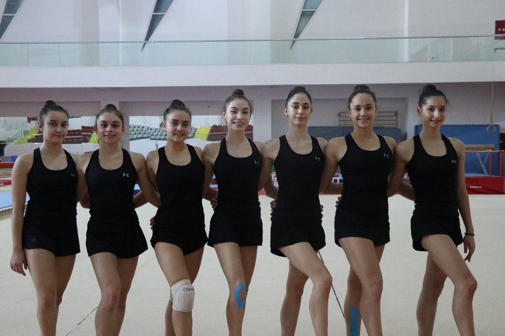 Ritmik Cimnastik Büyükler Milli Takımı, Mersin'de kampa girdi