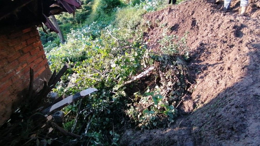 Rize'de heyelan