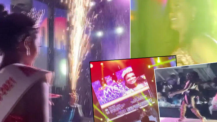 Gece kulübünde "Miss Uganda" güzellik yarışması