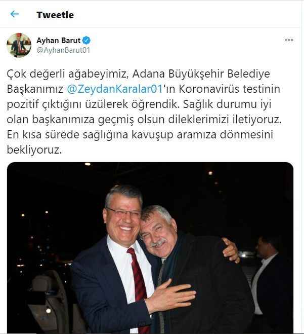 Başkan Karalar korona virüse yakalandı
