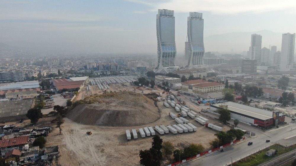 Konteyner kentte çalışmalar sürüyor