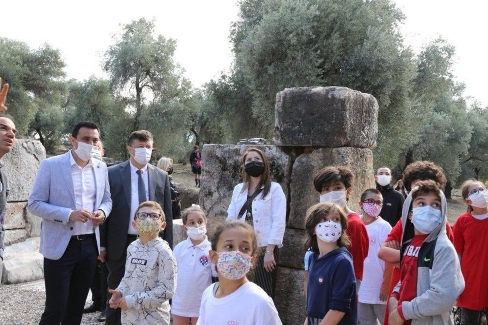 Nysa Antik Kenti'nde, 2 bin yıl sonra satranç oynandı