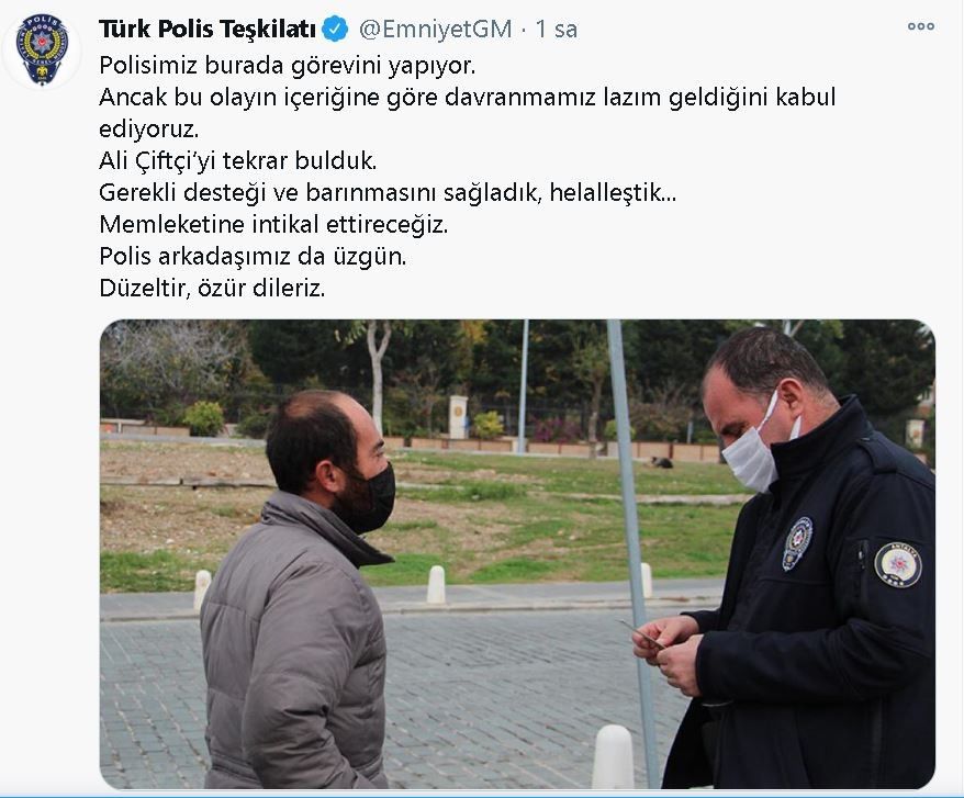 Emniyet Genel Müdürlüğü özür diledi!