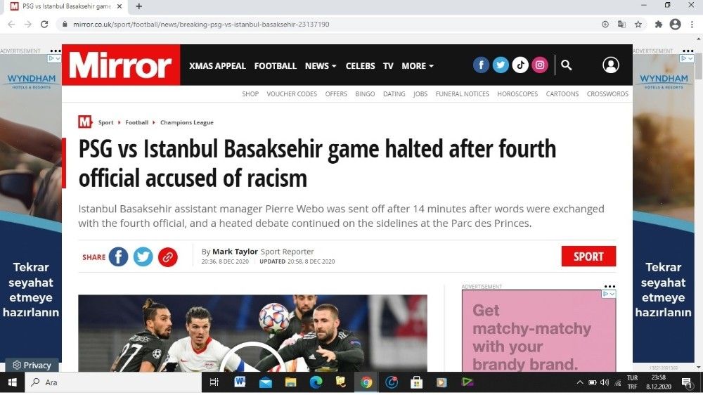 Irkçı saldırı, Avrupa basının gündeminde