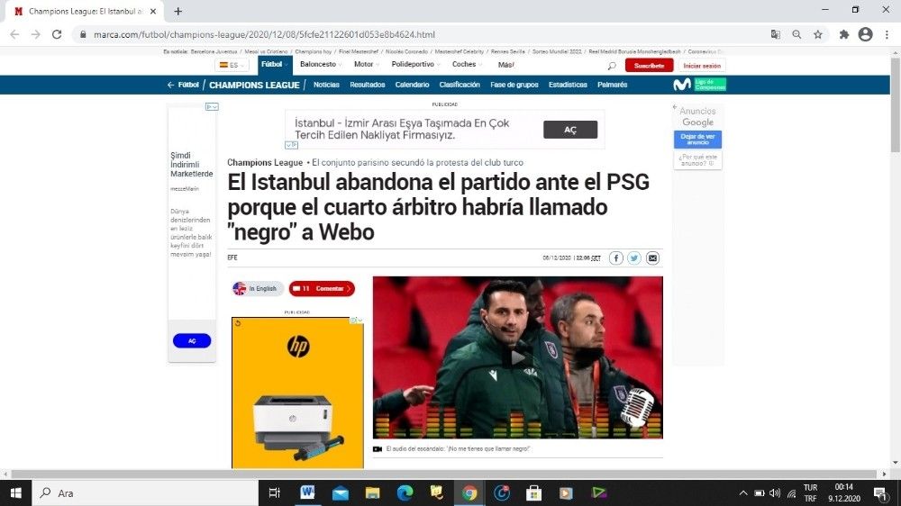 Irkçı saldırı, Avrupa basının gündeminde