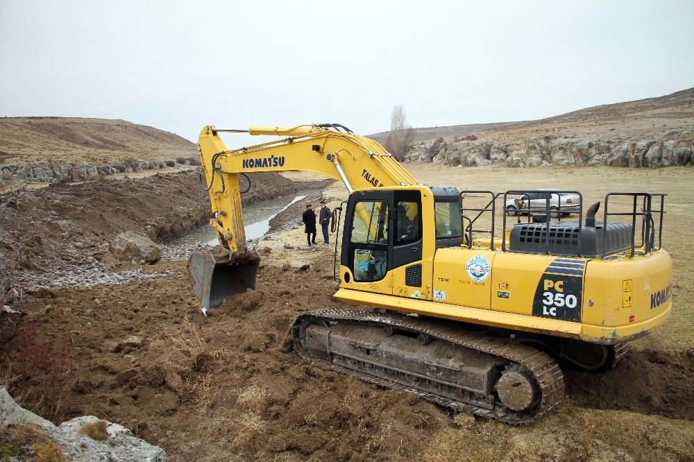 Talas'tan kırsala 5 yeni gölet