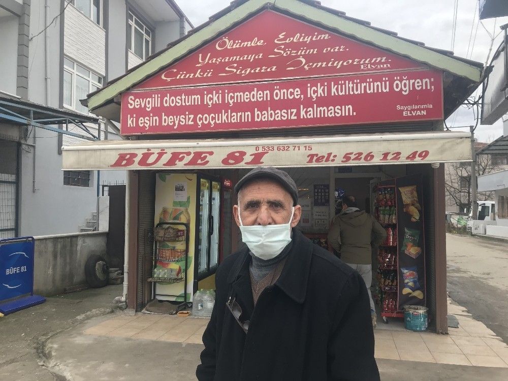 Bu büfede derdi olana alkol satılmıyor