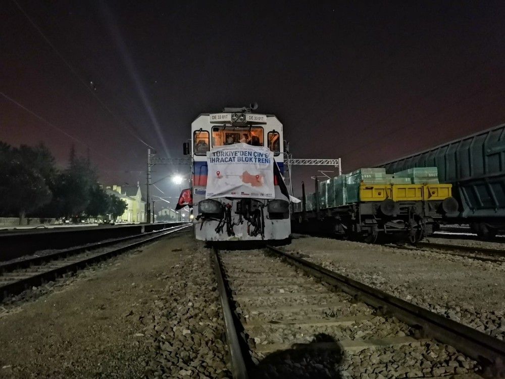 Çin ve Rusya'ya giden ihracat treni Kayseri'de