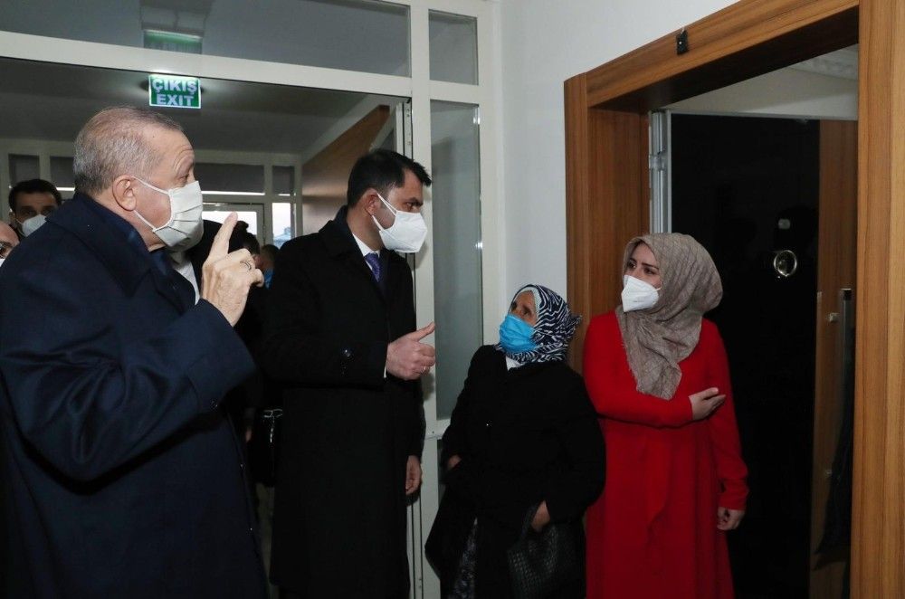Cumhurbaşkanı Erdoğan'dan ev ziyareti
