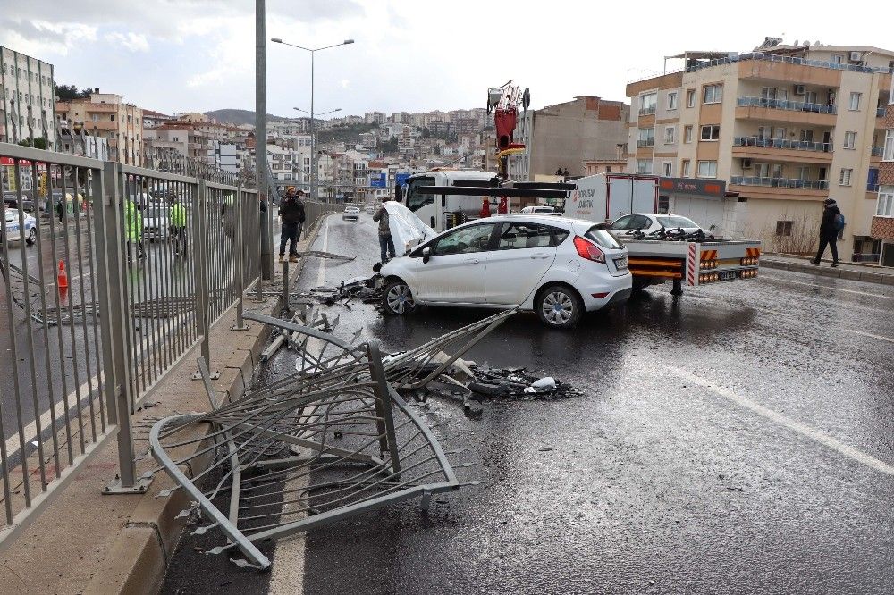 Kuşadası çevre yolunda trafik kazası: 1 yaralı