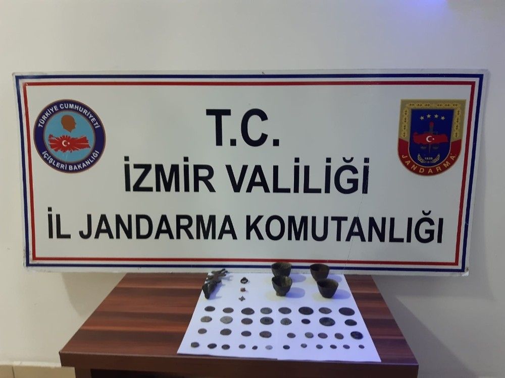 Torbalı'da tarihi eser kaçakçılarına operasyon