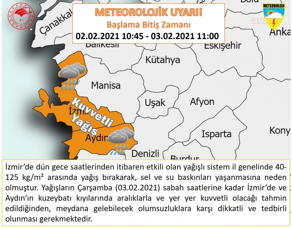 Meteorolojiden İzmir'e kritik uyarı