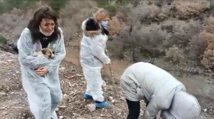 Görünce gözyaşlarına boğuldular
