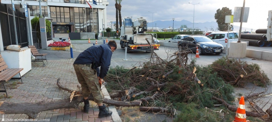 İzmir'de fırtınanın ağır bilançosu