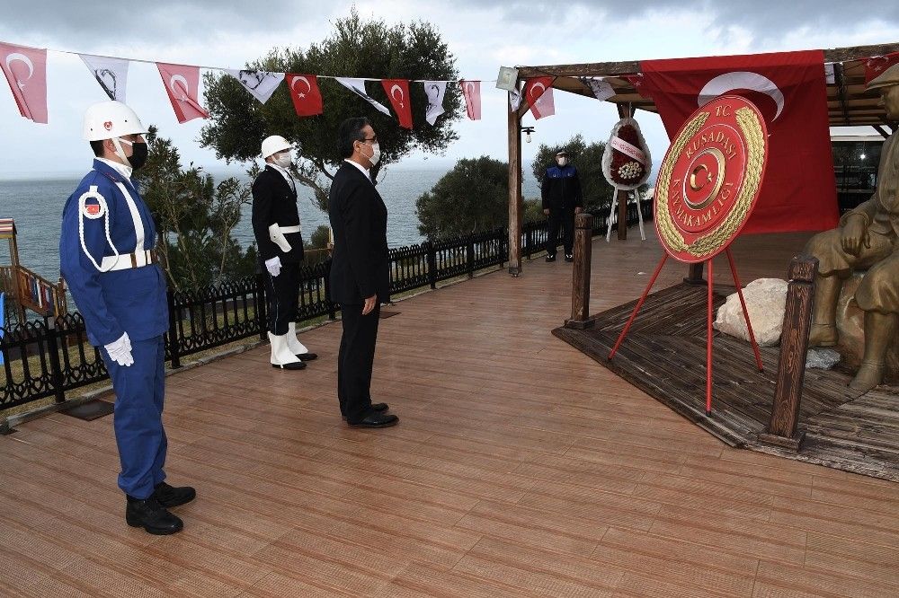Atatürk'ün Kuşadası'na gelişinin 97. yıldönümü kutlandı
