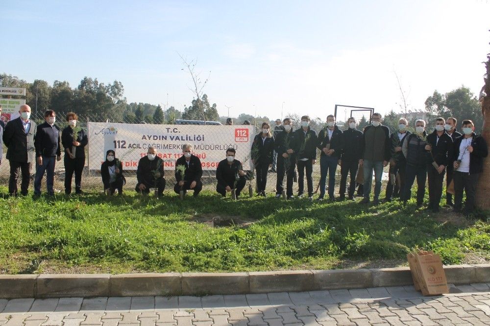 Aydın'da, 112 fidan toprakla buluştu