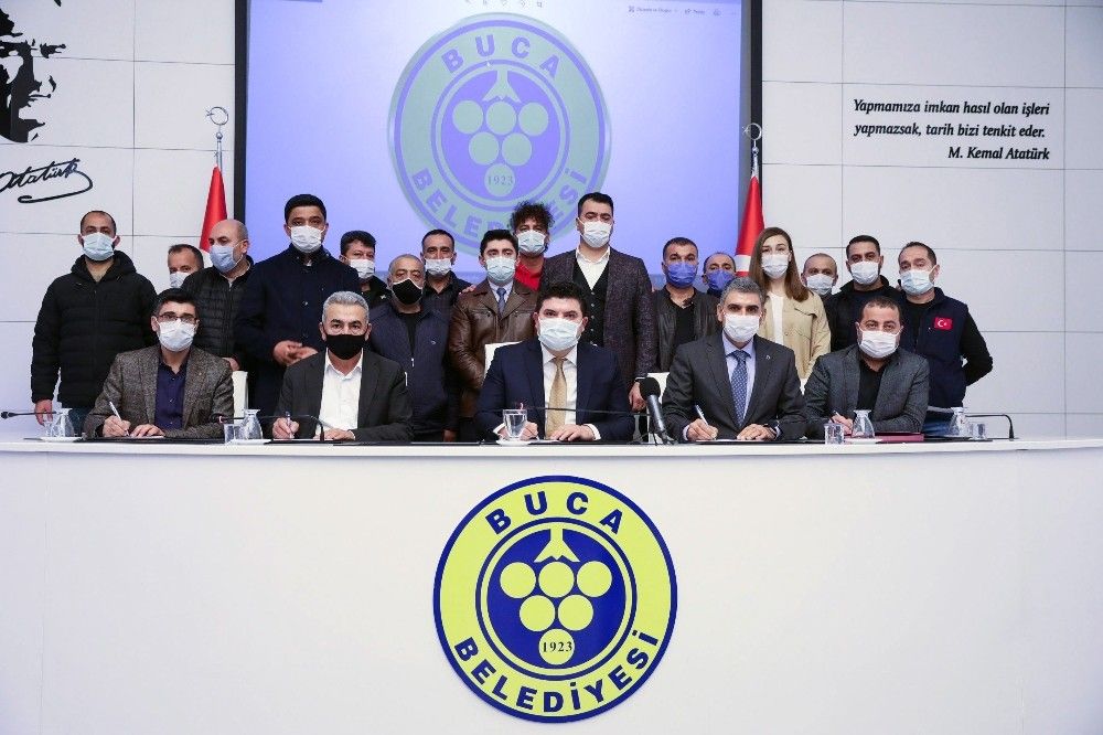 Buca Belediyesi'nde TİS imzaları atıldı