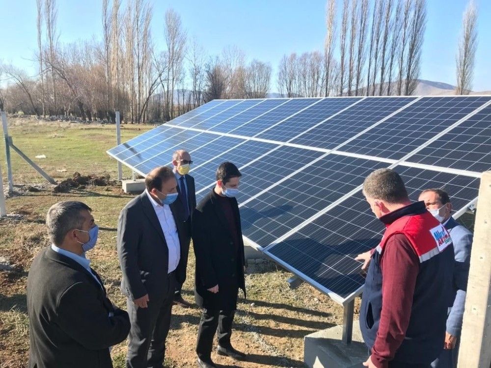 İçme suyu pompasının enerjisini karşılamak için ''GES'' tesisi