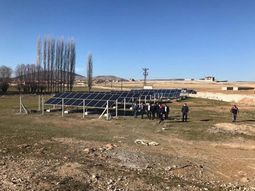 İçme suyu pompasının enerjisini karşılamak için ''GES'' tesisi