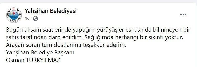 MHP'li belediye başkanı saldırıya uğradı