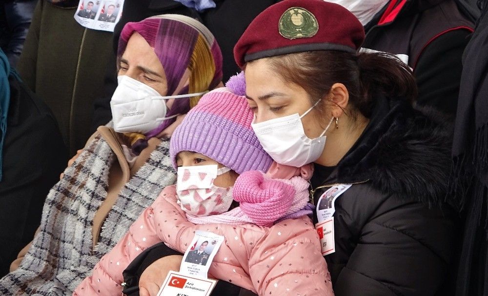 Pençe Kartal-2 Harekatı şehitleri Başkent'te son yolculuğuna uğurlandı