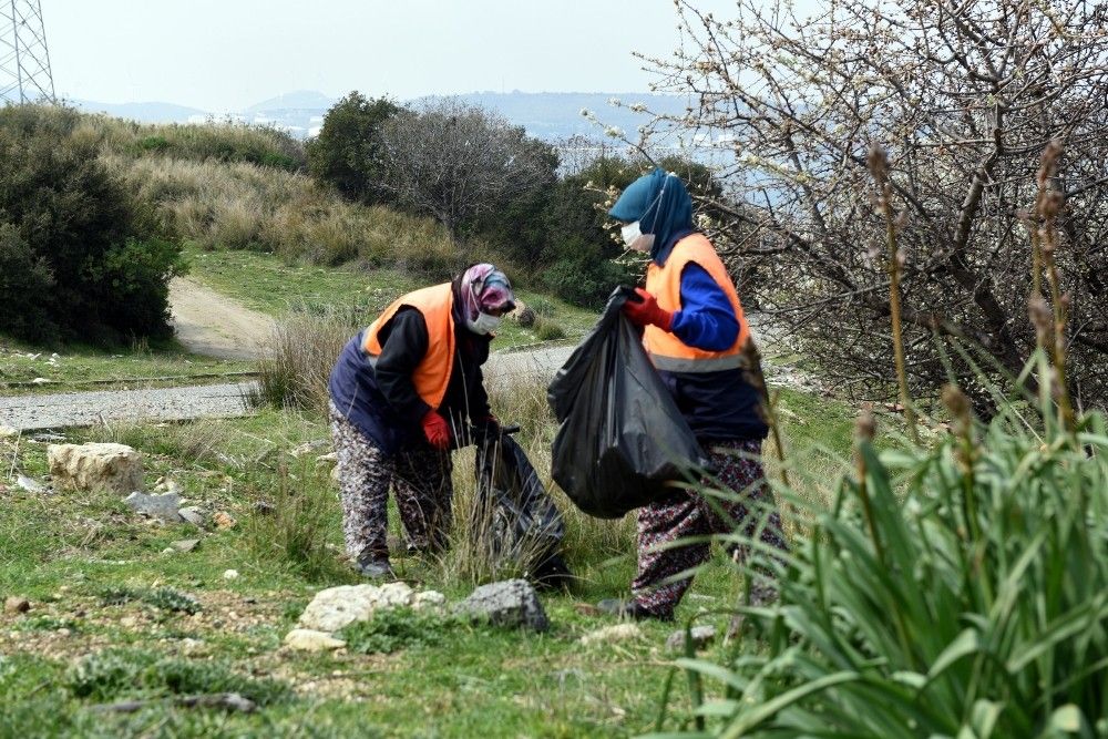 Aliağa Belediyesinden orman temizliği