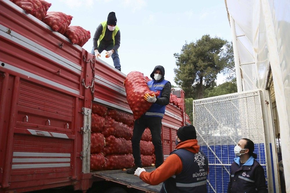 Aydın'da patates ve soğan üreticisine destek