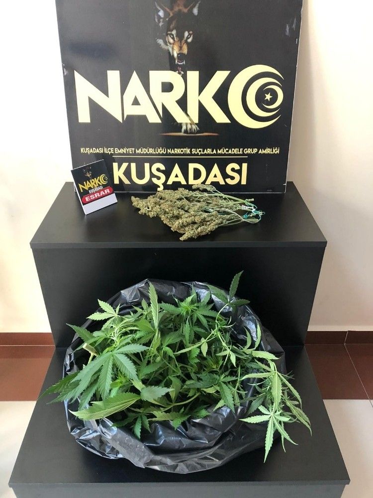 Kuşadası'nda uyuşturucu baskını