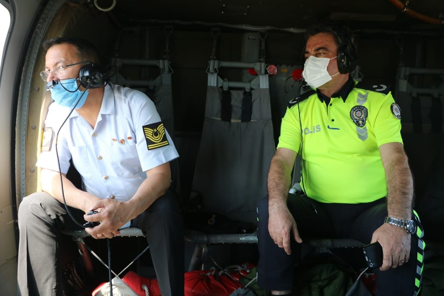 Helikopterden tek tek tespit edildiler
