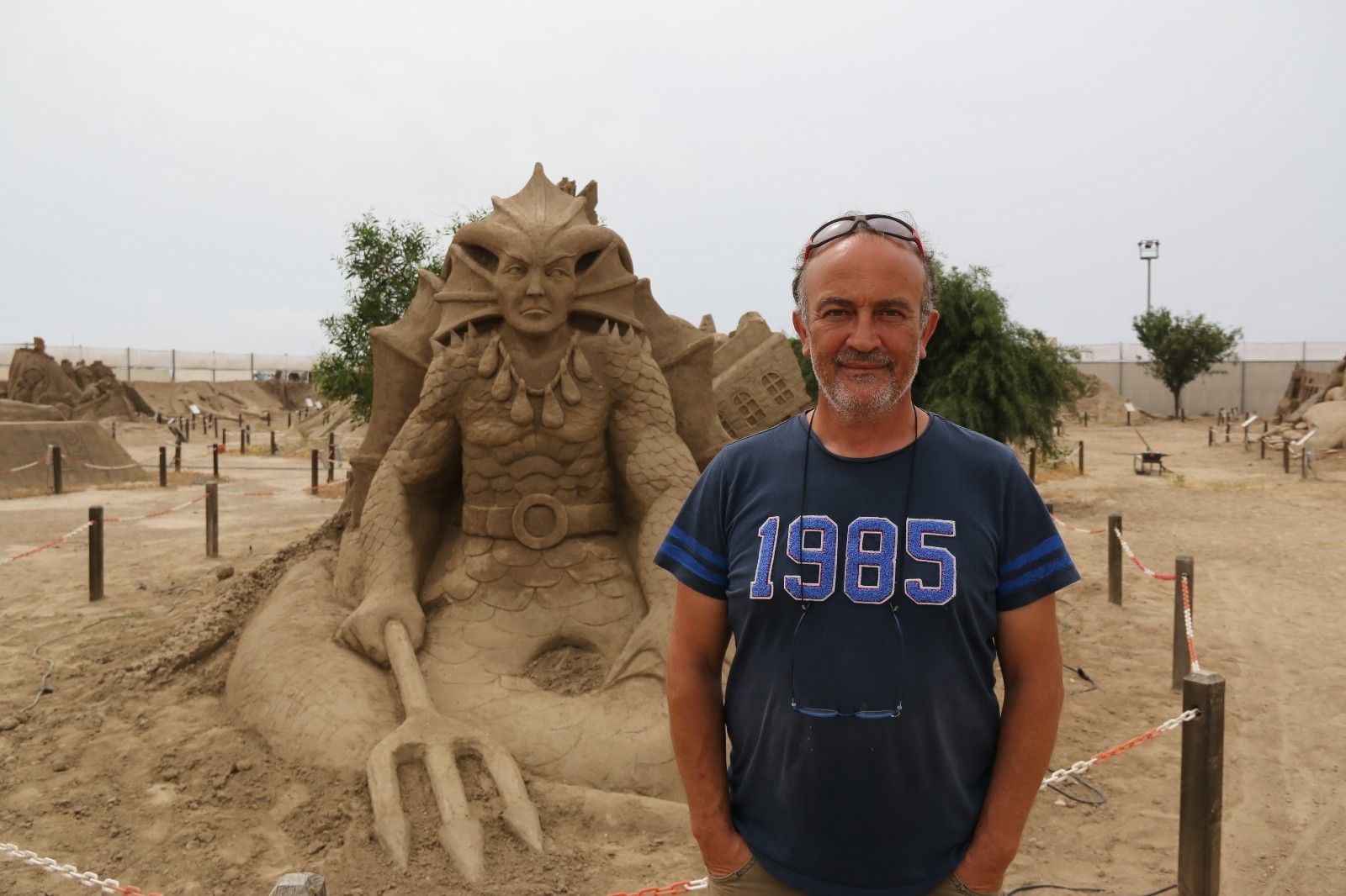 "Kayıp Kent Atlantis" kumda canlanıyor