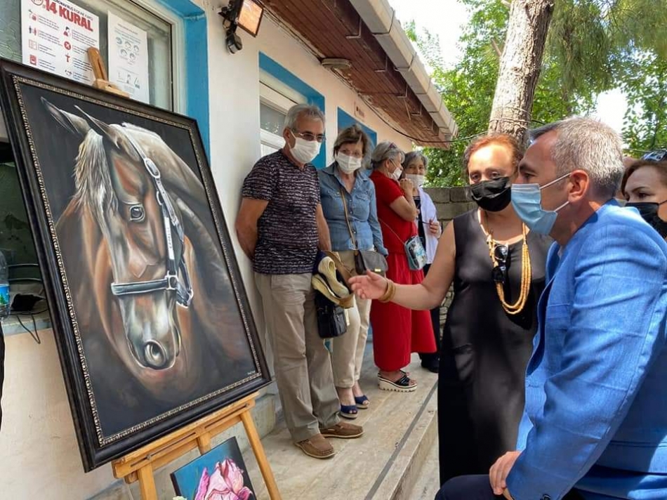 Urlalı kadınların el emekleri sergilendi 
