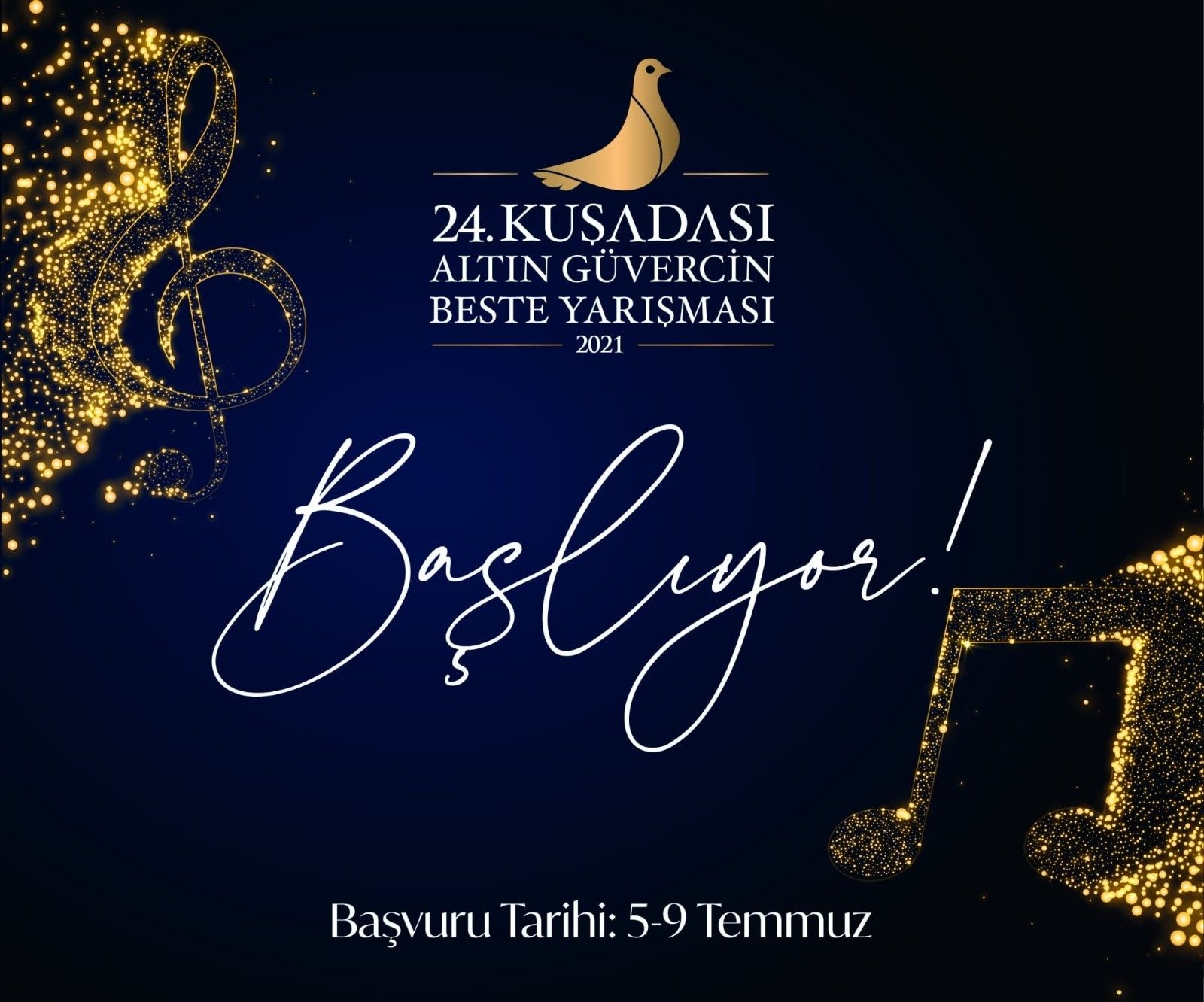 24. Kuşadası Altın Güvercin Beste Yarışması için geri sayım başladı