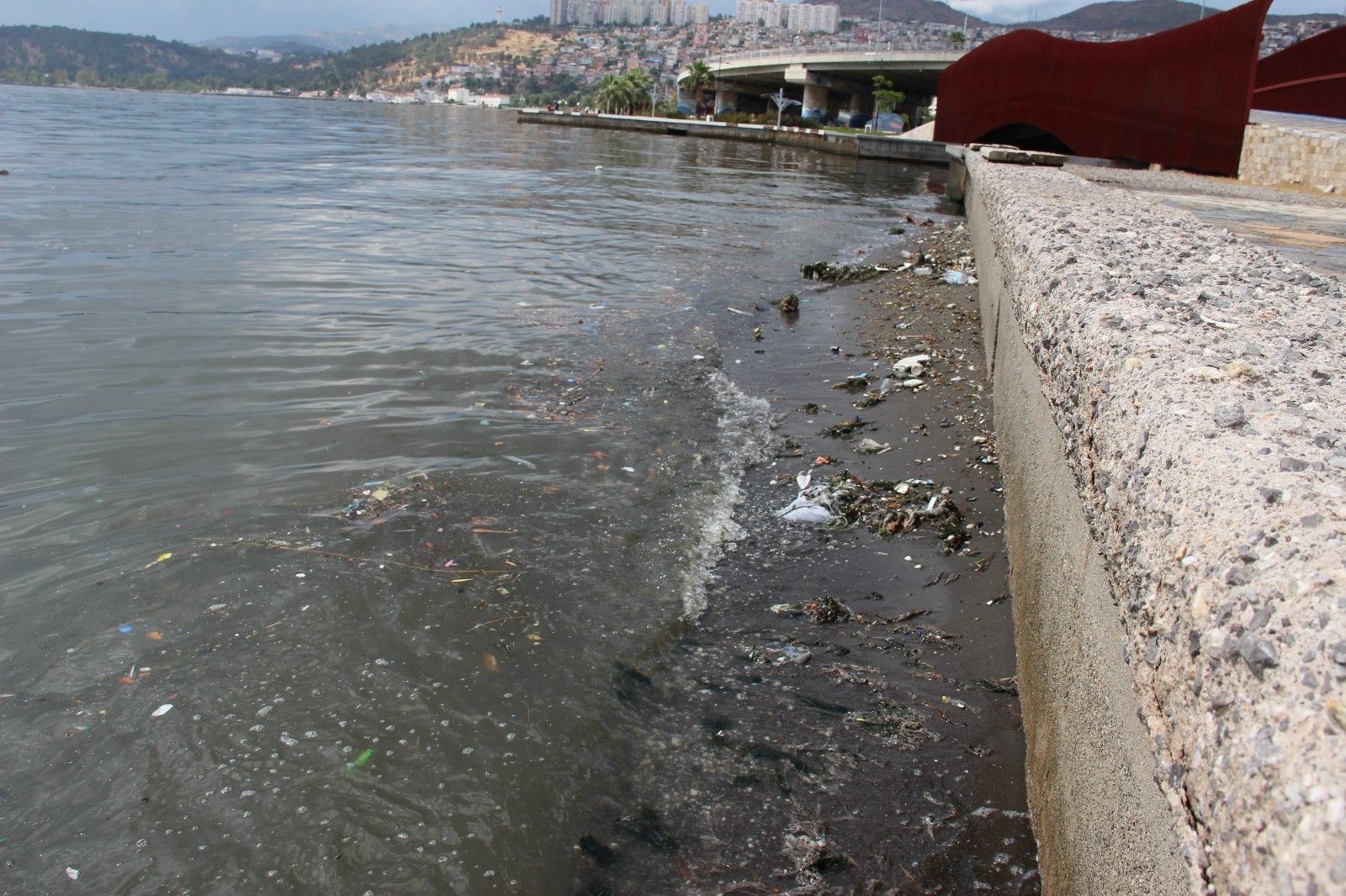 İzmir Körfezi'ndeki koku ve kirlilik artıyor