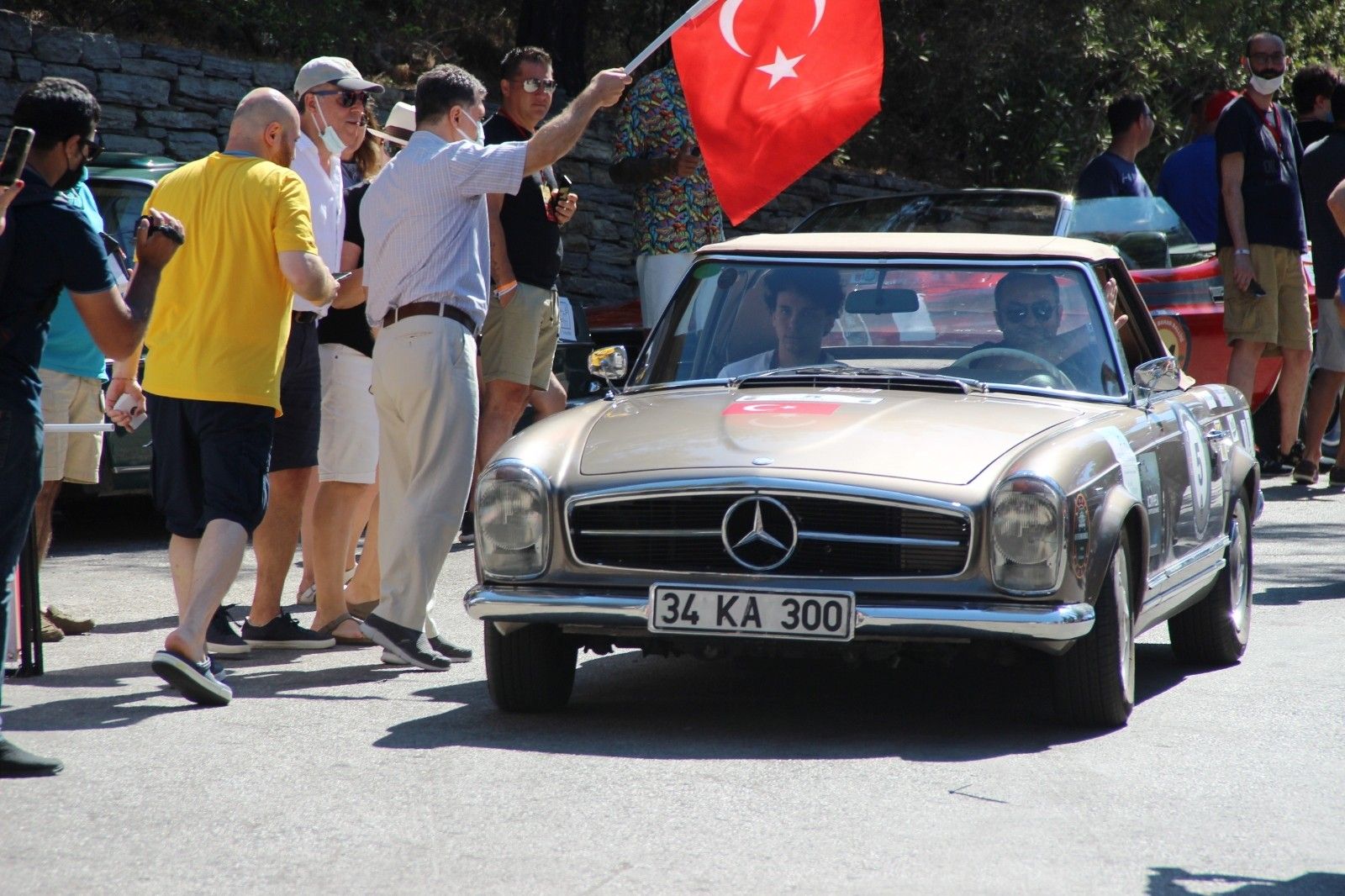 Klasik otomobiller Bodrum'da buluştu