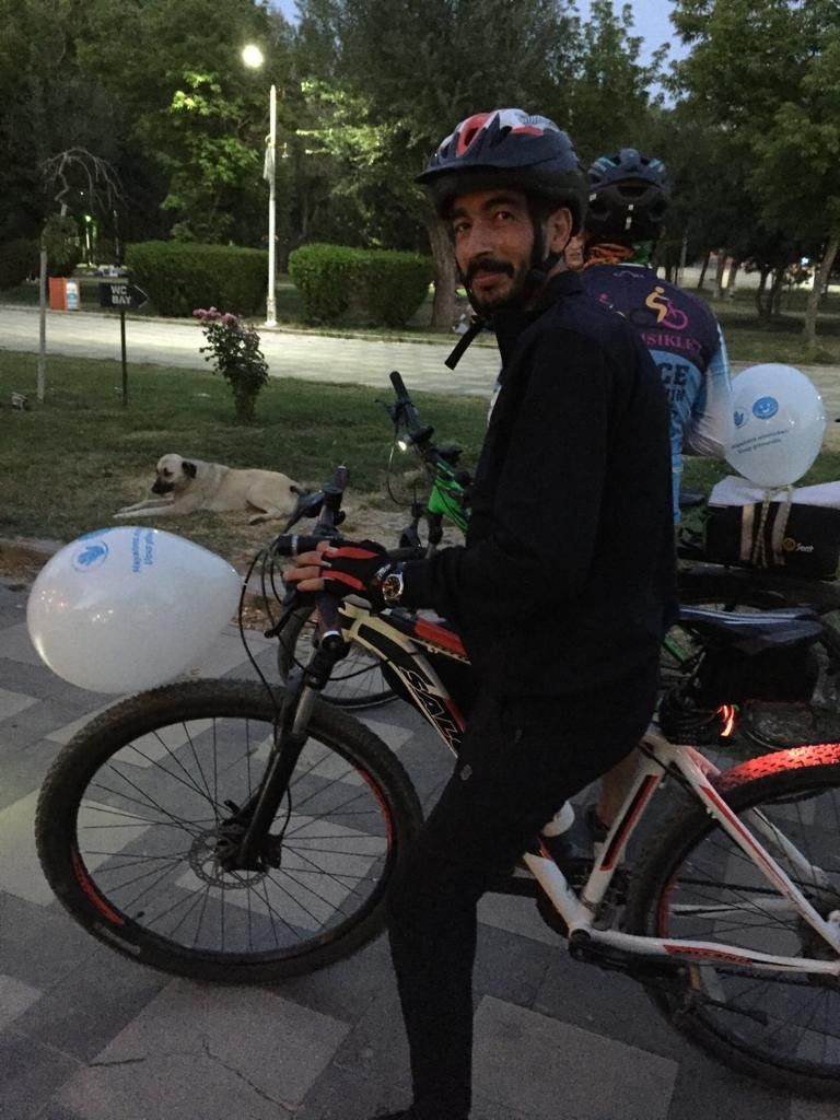 Uyuşturucuyla mücadele için pedal çevirdiler