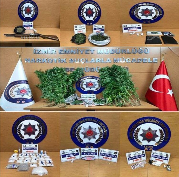 İzmir'de zehir tacirlerine darbe: 20 tutuklama