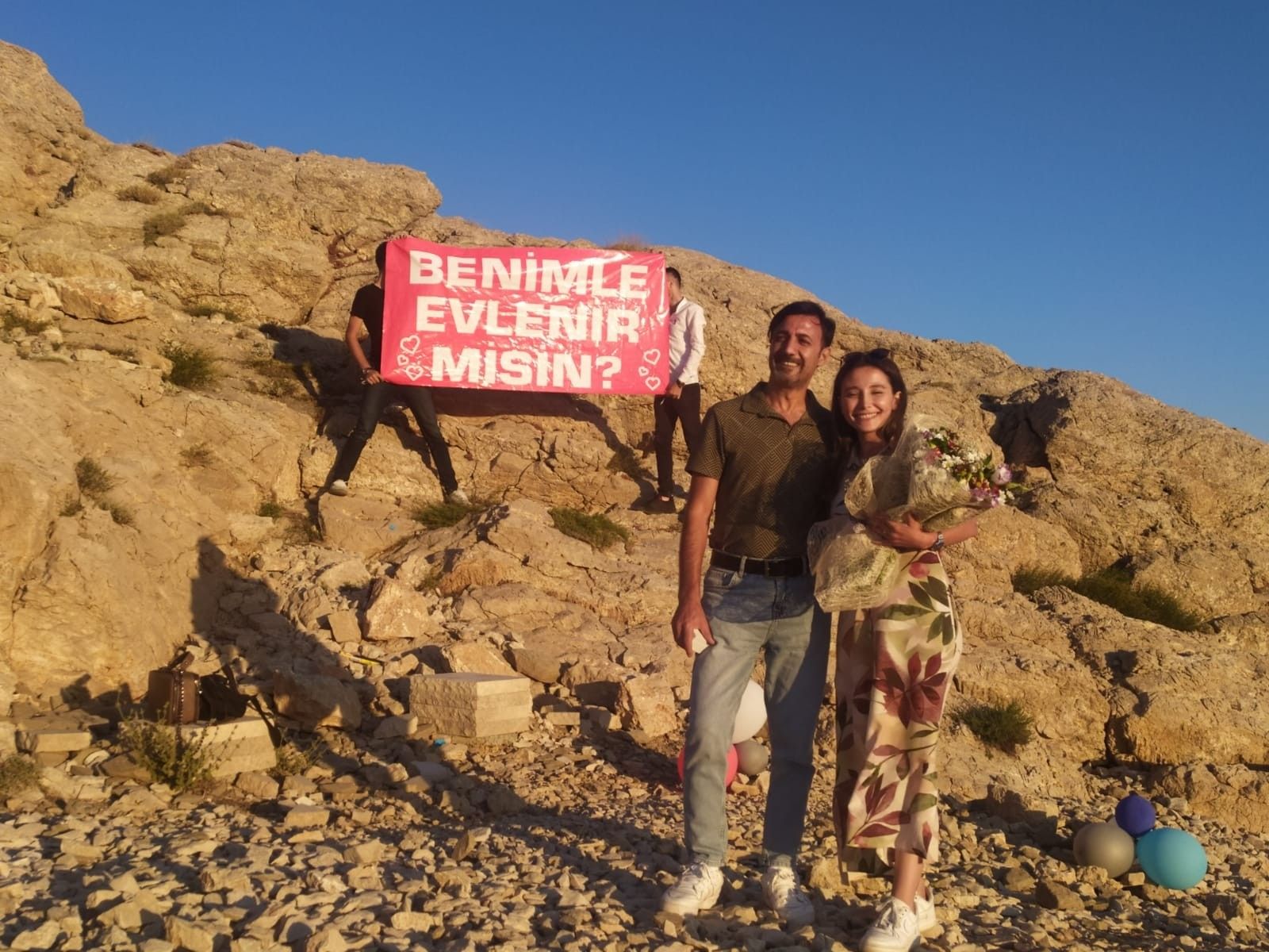 Nemrut Dağı'nda evlenme teklifi