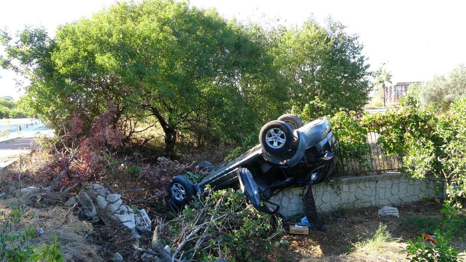 Hurdaya dönen araçta, burnu bile kanamadı