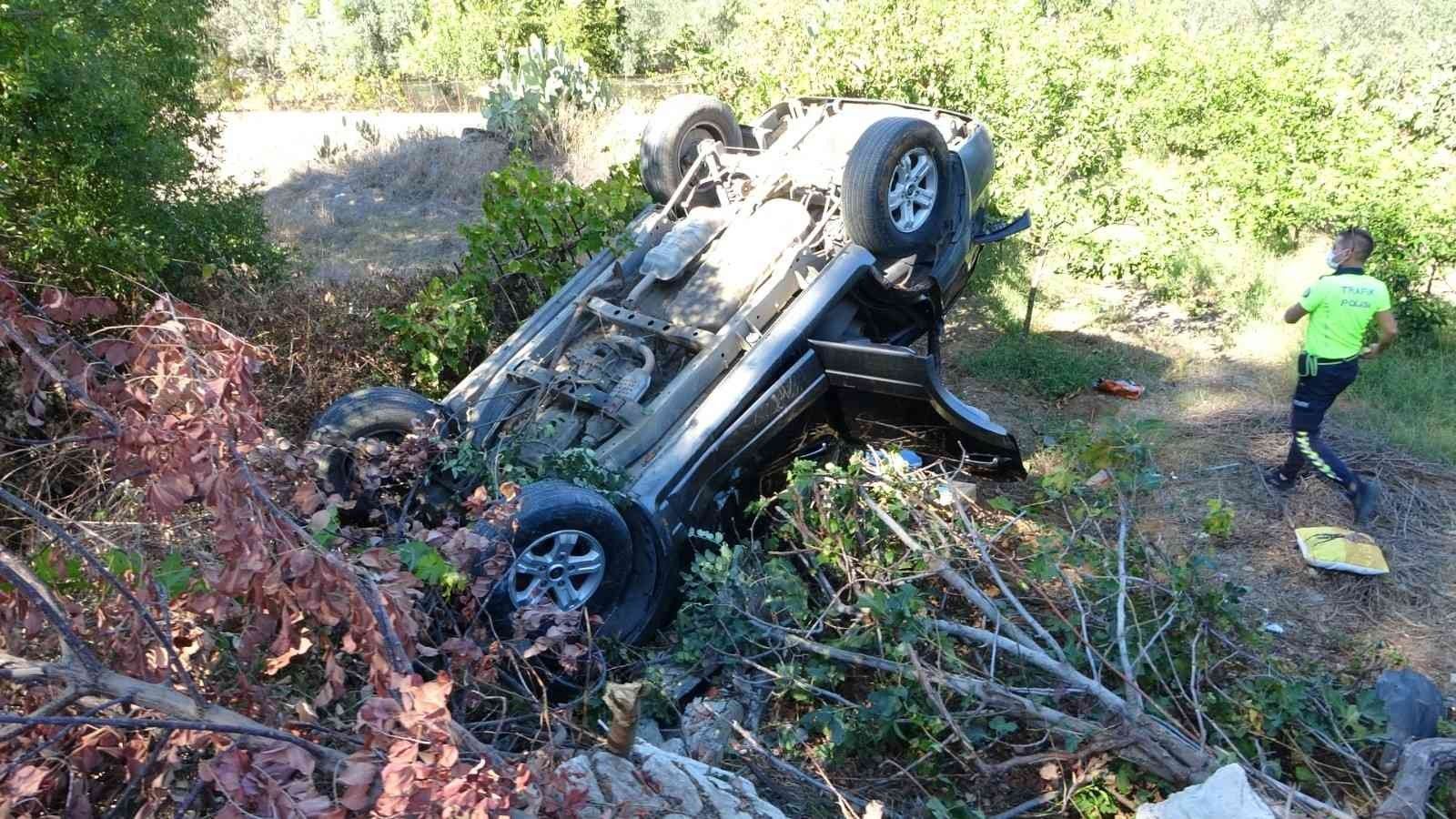 Hurdaya dönen araçta, burnu bile kanamadı