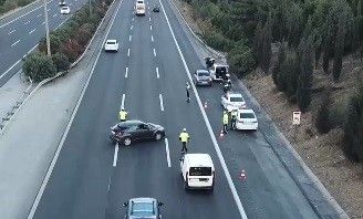 Trafik canavarlarını drone'lu tespit