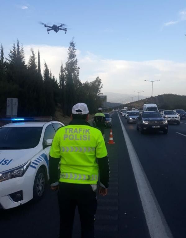 Trafik canavarlarını drone'lu tespit